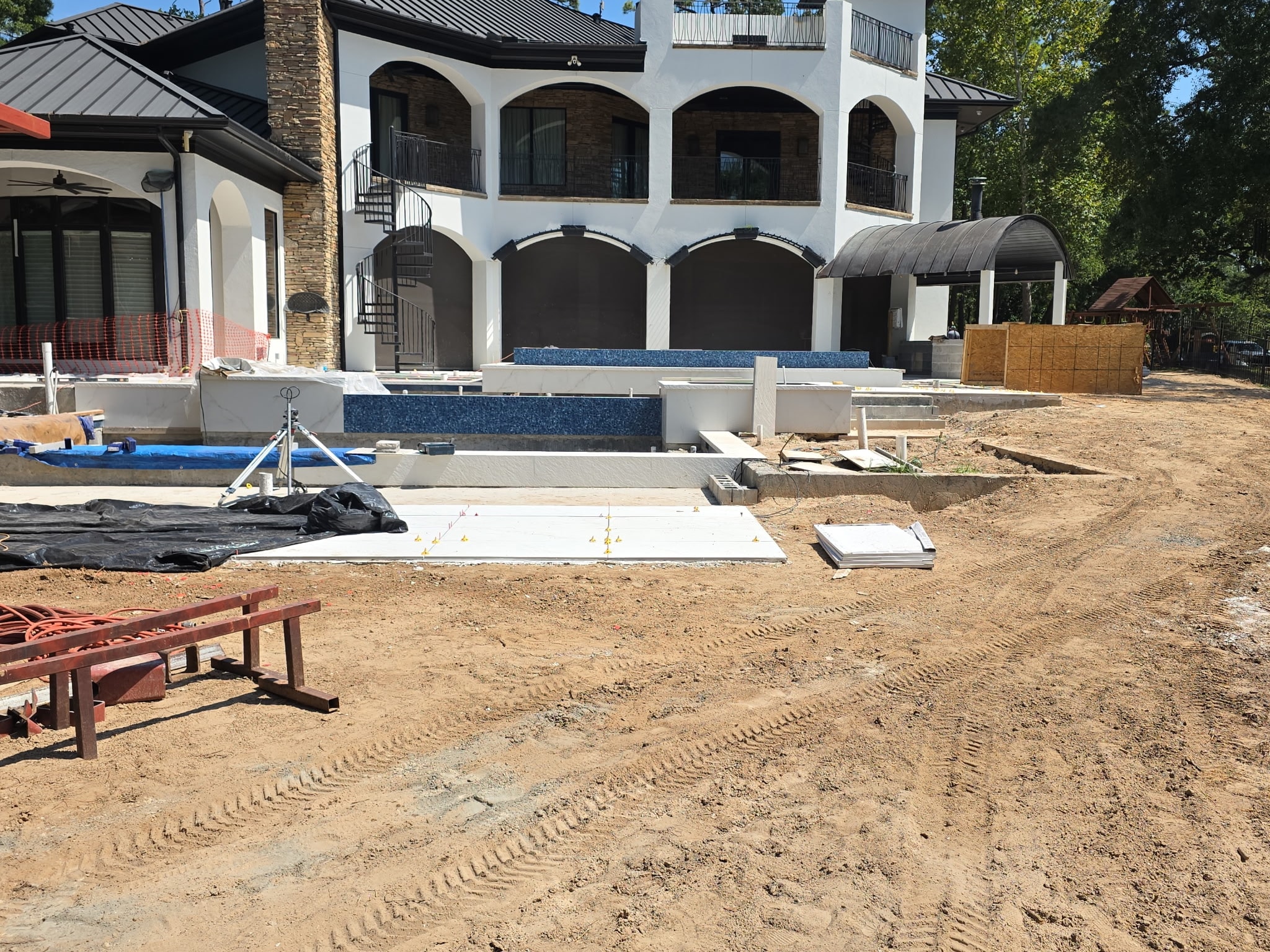 Pool construction cleanup project 11