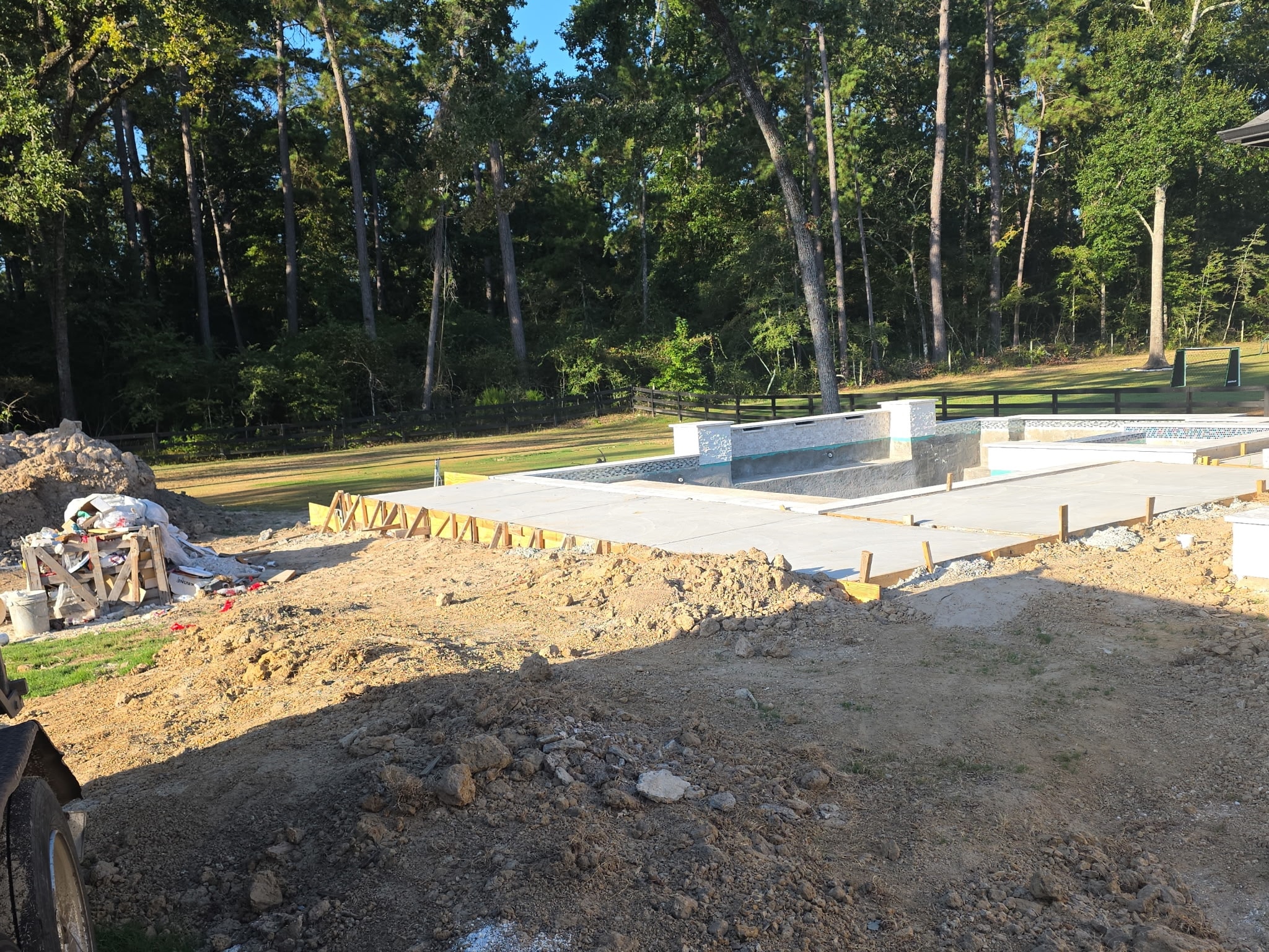 Pool construction cleanup project 13