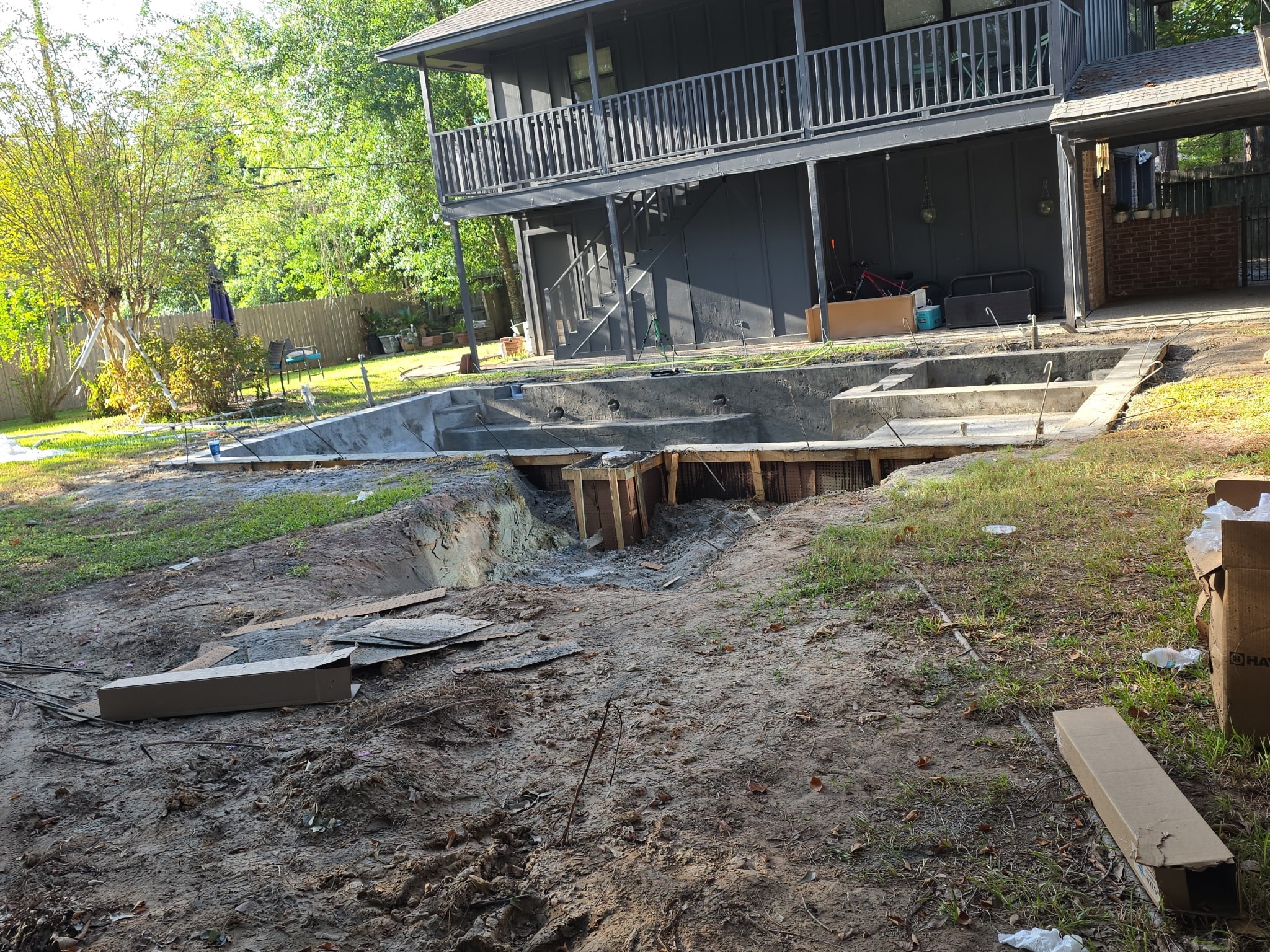 Pool construction cleanup project 15