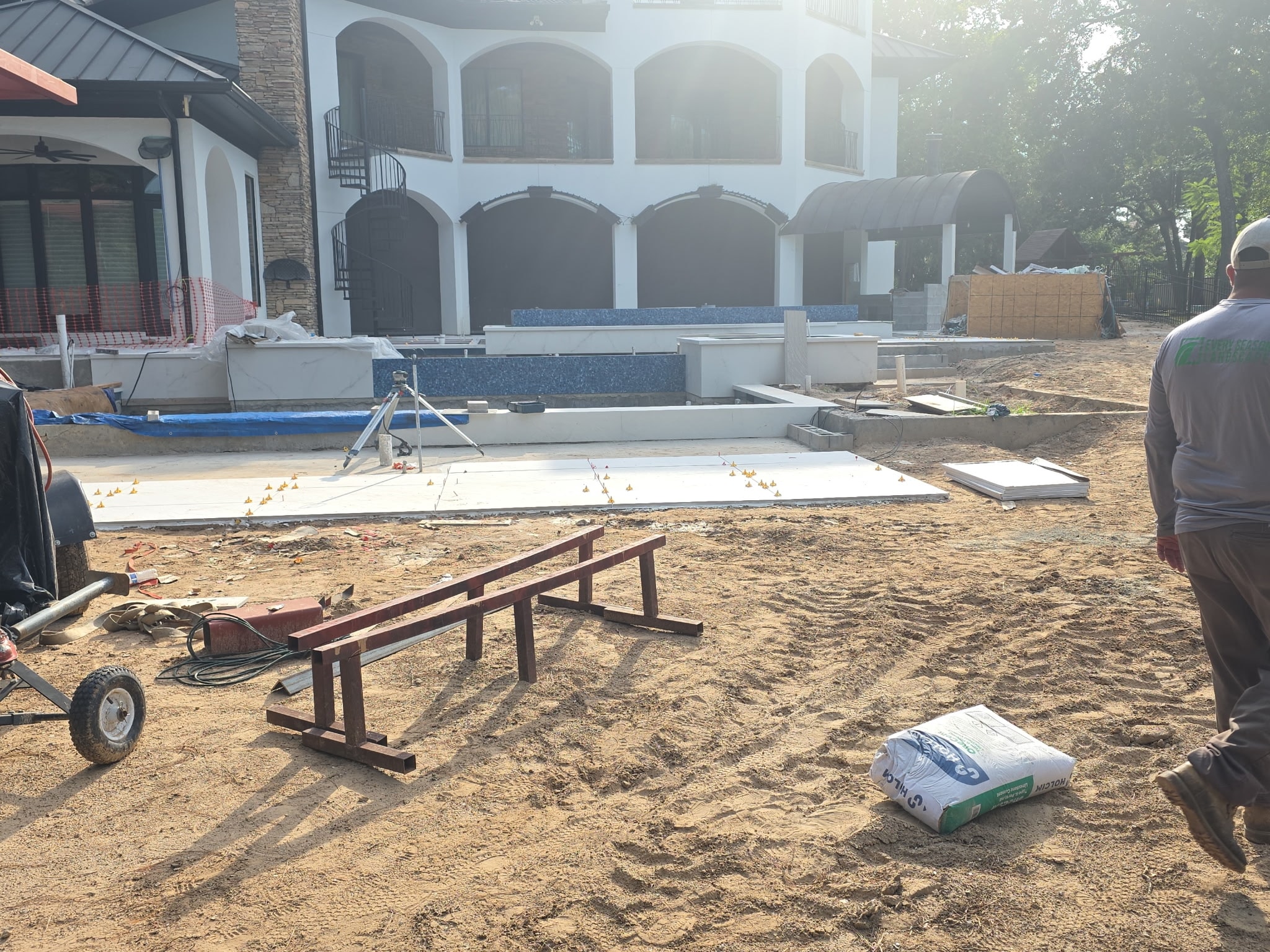 Pool construction cleanup project 17