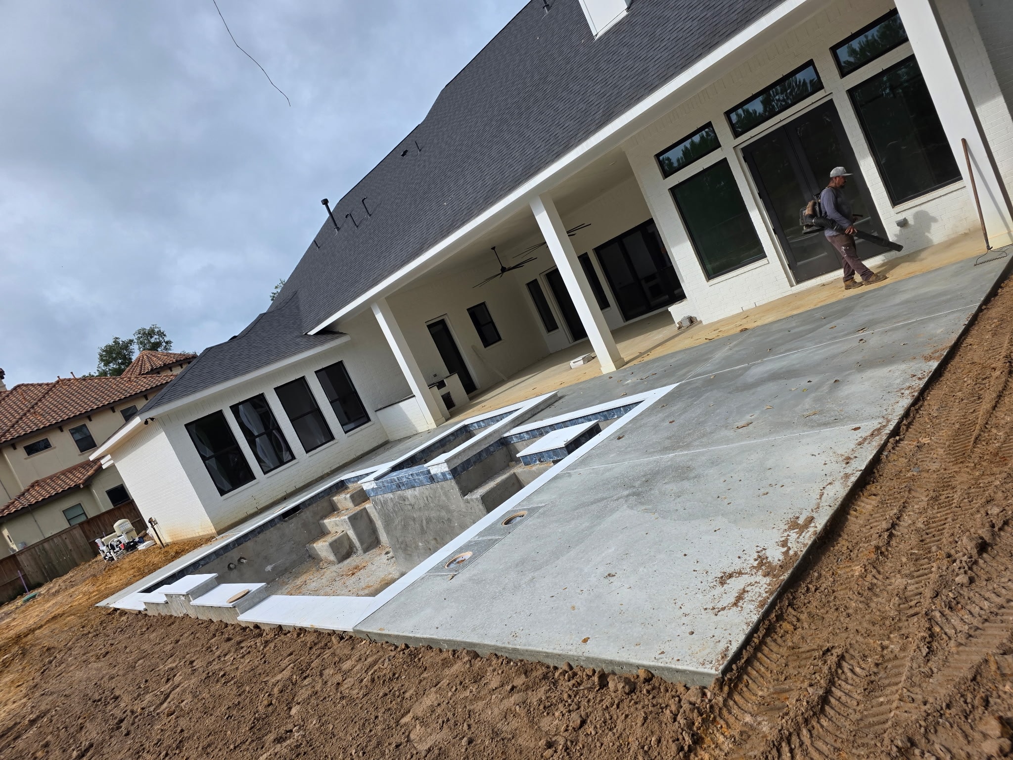 Pool construction cleanup project 4